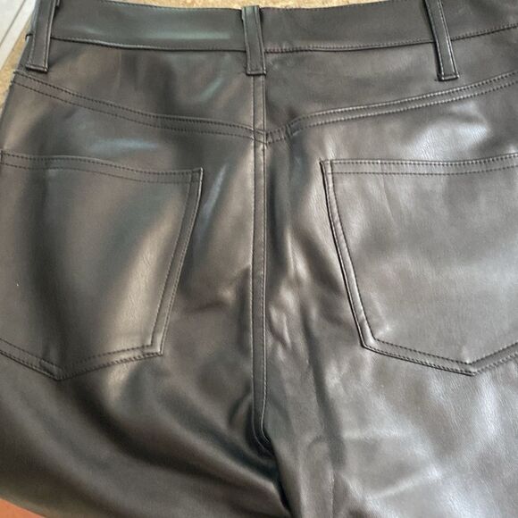 Elan Julie Faux Black Leather Pant - Picture 5 of 6